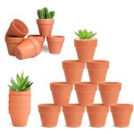 20 pot terre cuite pot de fleur terre cuite mini pot de fleur en cramique avec trou de vidange pot plante ...