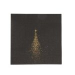 20 serviettes de table jetable papier toile filante 32. 5cm noir