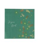 20 serviettes de table jetable papier feuilles nol 32. 5cm vert