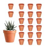 20 terre cuite mini pots de plante / de fleurs / de poterie en argile en c�ramique avec trou de vidange ...