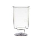 20 verres  pied verrines 5cl transparent