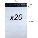 20 x enveloppes pochettes plastique opaque indéchirables sac dexpédition vad grises pour les envois de ... 20 x enveloppes pochettes plastique opaque indéchirables sac dexpédition vad grises pour les envois de ...