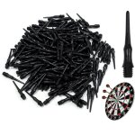 200 pcs pointe fl�chette plastique fl�chettes de rechange � pointe souple noire flechettes pour cible ...