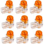 200 pices connecteur de cble avec mastic borne de connexion  2 fils pour utilisation tlphonique ...