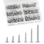 200 pi�ces vis en acier inoxydable kit de vis autotaraudeuses autoperceuses m4. 2 * 50mm / 38mm / 30mm ...