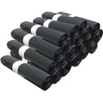 200 sacs poubelle grande capacit 110l - lien de fermeture ultra rsistant anti - fuites noir opaque ...