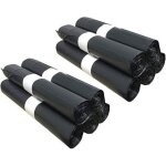 200 sacs poubelle grande capacit 130l - lien de fermeture ultra rsistant anti - fuites noir opaque ...