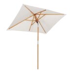 200 x 150 cm parasol de jardin rectangulaire protection uv 50 + cr�me