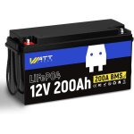 200ah 12v 2. 5kwh batterie lithium fer phosphate lifepo4 batterie pour la roue de puissance