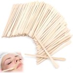 200pcs cire epilation bâtons batonnet cire epilation de cire pour sourcilsspatules en bois pour le visage ... 200pcs cire epilation bâtons batonnet cire epilation de cire pour sourcilsspatules en bois pour le visage ...