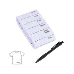 200pcs �tiquettes tiss�es inscriptible �tiquettes de v�tements thermocollante lavables etiquette de nom ...