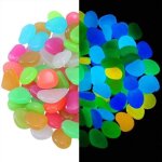 200pcs pierre lumineuse galet lumineux cailloux artificiels pierres dcoratives dans la nuit pour jardin ...
