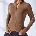 2025 nouvelle collection manteau de yoga veste de sport courte pour femmes vêtements de fitnes amincissant ... 2025 nouvelle collection manteau de yoga veste de sport courte pour femmes vêtements de fitnes amincissant ...