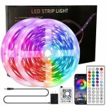 Ruban led 20m bande led rgb t�l�commande 44 touches + contr�l� par app du smartphone bandeau led pour ...