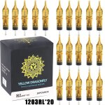 20pcs 1203rl cartouche aiguilles de tatouage rl maquillage permanent outil de tatouage pour cartouche ...