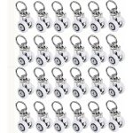 20pcs 38x20mm rouleaux de rail de rideau poulie silencieusepour accessoires rideaux dans salles de bainschambr ...