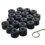 20pcs pour vw golf cache boulon jantes voiture ecrou de roue bouchon noir