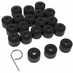 20pcs pour vw golf cache boulon jantes voiture ecrou de roue bouchon noir