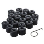 20pcs pour vw golf cache boulon jantes voiture ecrou de roue bouchon noir?trimec