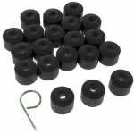 20pcs pour vw golf cache boulon jantes voiture ecrou de roue bouchon noir?trimec label