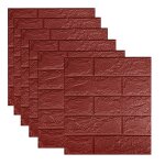 20pice papier peint 3d brique adhesif mural38x35 cm pierre autocollant muralbrun dalle pvc adhesive ...