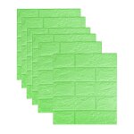 20pi�ce papier peint 3d brique adhesif mural38x35 cm pierre autocollant muralvert dalle pvc adhesive ...