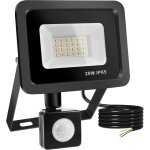 Projecteur led ext�rieur 20w avec d�tecteur de mouvement ip65 ? 24 leds time / lux d�tection 15 m