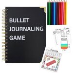 21 * 28 cm planner bullet journal 160pages organisateur budget livr� avec un crayon (noir)