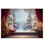 210x150 cm tissu de fond de nol fentre de nol enfants photo studio photo photographie dcors c