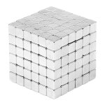 216 pi�ces en m�tal aimant cube carr� magique boules magn�tiques puzzle jouet pour enfants / adultes ...