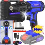 21v brushless perceuse visseuse sans fil 45nm électrique tournevis kit avec 26 accessoires + 1 batterie ... 21v brushless perceuse visseuse sans fil 45nm électrique tournevis kit avec 26 accessoires + 1 batterie ...