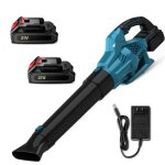 21v souffleur de feuilles sans fil moteur sans balais puissant avec batterie et chargeur 144km / h souffleur ...