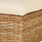 ?22346?6 pices chaises  manger et cuisine rotin kubu bois de manguier - l46x p57xh96 cm