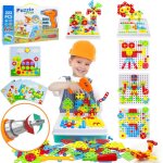 223pcs jouet mosaique enfant puzzle 3d jeux construction avec perceuse �lectronique jouet enfant 3 4 ...