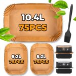 225 pcs papier cuisson air fryer ninja 104l af500eu / cosori 10l papier cuisson plat pour air fryer ninja ...