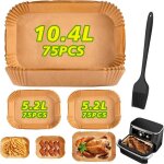 225pcs papier cuisson air fryer liners pour ninja foodi flex af500eu / af500eucp accessoires plat pour ...