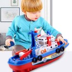 24 * 8. 5 * 12cm jouet de bateau de pompiers denfants de pulvrisation deau de plaisance comme cadeaux ...