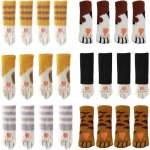 24 chaussettes de chaise mignonne pattes de chat couvre - jambes de chaise protecteurs 24pcs(6 ensembles) ...