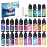 24 couleurs colorant liquide de bougie � haute concentrationkit de fabrication de bougiepigment pour ...