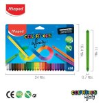 Crayons - maped - colorpeps infinity - 24 pi�ces - ultra - r�sistante - aquarellables