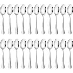 24 cuill�res � dessert en acier inoxydable cuill�res � caf� expresso miniatures cuill�res pour h�tels ...