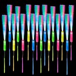 24 pcs bâton lumineux led fibre optique lumineuse bracelet fluorescent lumineux 24 pcs bâton lumineux led fibre optique lumineuse bracelet fluorescent lumineux