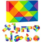 24 pcs mini r�gle magique puzzle cube enfant casse - t�te mini twist puzzle twisty toy pour enfants et ...
