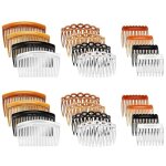 24 pices peigne cheveux chignon peignes  cheveux dcoratifs barettes cheveux femme chic peignes latraux ...