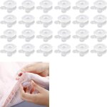 24 pi�ces - pinces pour housse de couette - supports pour housse de couette - antid�rapantes - blanc ...