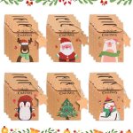 24 pièces sacs en papier de noël sac cadeaux de noël en papier kraft 6 styles sac bonbon noel pochette ... 24 pièces sacs en papier de noël sac cadeaux de noël en papier kraft 6 styles sac bonbon noel pochette ...