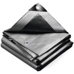 240g / m�b�che imperm�able ultra lourde et r�sistante rev�tue des deux c�t�s avec oeillets en aluminium ...