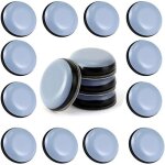24pcs patins en teflon pour meubles 25 mm (rond) - patins glisseurs pour meubles - planeur patins pour ...