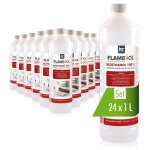 Hfer chemie flambiol biothanol 24 x 1 l ultra pur 100% - combustible cologique pour chemines de ...