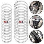 24x colliers de serrage de soufflet darbre de transmission en acier inoxydable clip de fixation de
